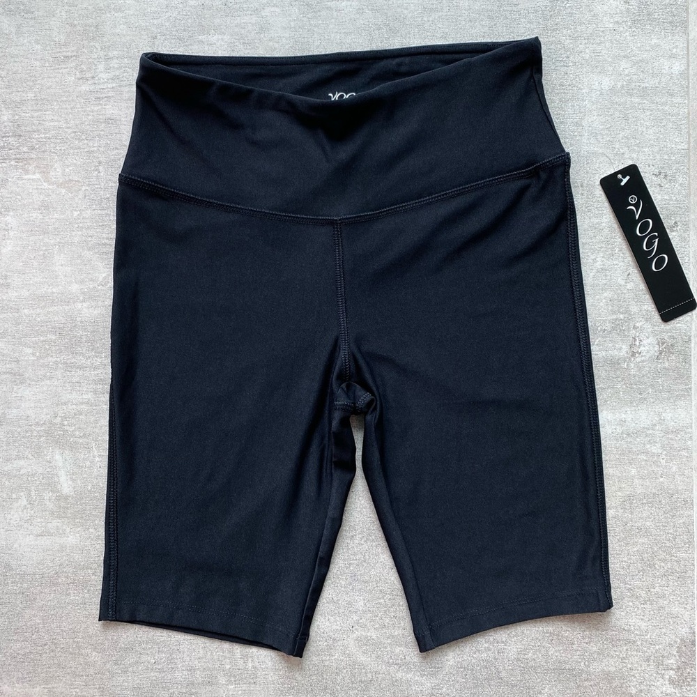 VOGO Black High Waist Bike Shorts Size Small